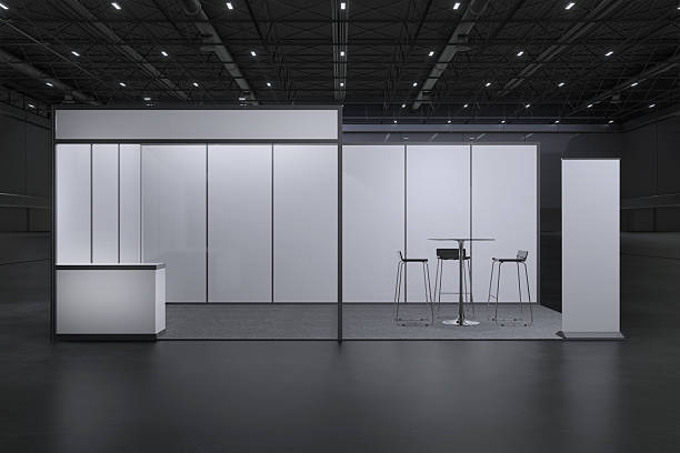 istock Exhibition stand for mockup and Corporate identity,Display design.Empty booth Design.Retail booth elements in Exhibition hall.booth Design trade show.Blank Booth system of Graphic Resources.3d Background for online Event,conference,live.3d render. 2209726709