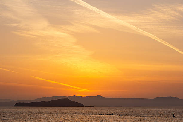Sunset from Chania Town on Crete, Greece