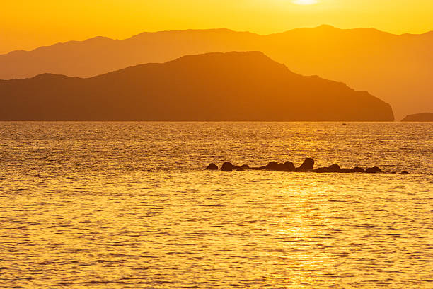 Sunset from Chania Town on Crete, Greece