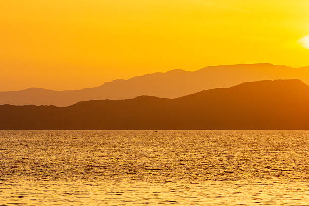 Sunset from Chania Town on Crete, Greece