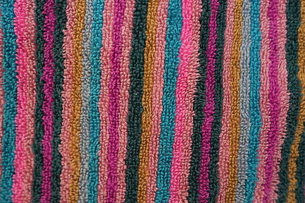 Texture of colourful towelling