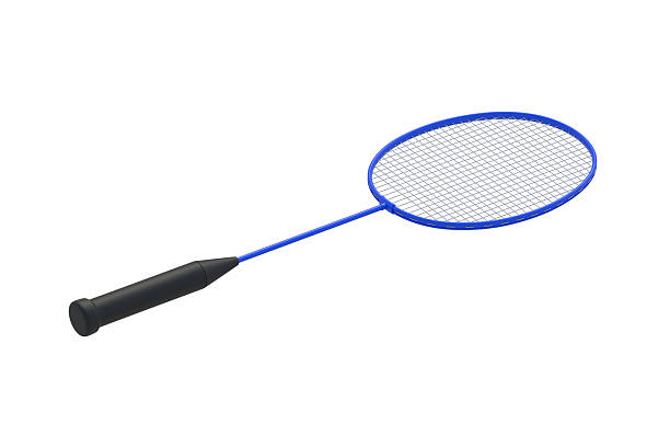 istock One badminton racket isolated on white background. Sports equipment. 3d render 2209733620