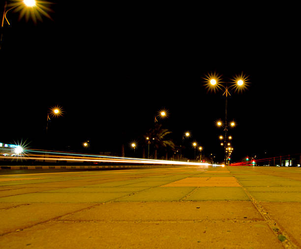 istock Long exposure of traffic lights in Oman 2209743086