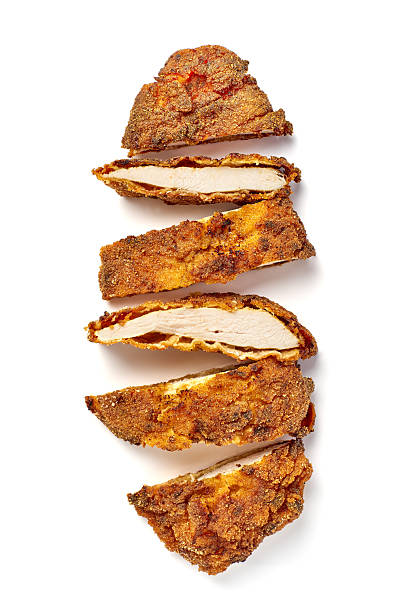 Crispy and Delightful Chicken Cutlets, Perfectly Sliced for Serving with your Meals
