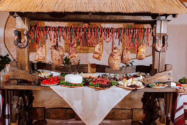 istock A table with a variety of meats and vegetables 2209745012