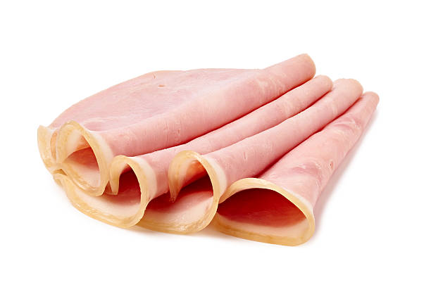 istock Sliced Deli Meat Served on a White Background for Presentation and Visual Appeal 2209745025
