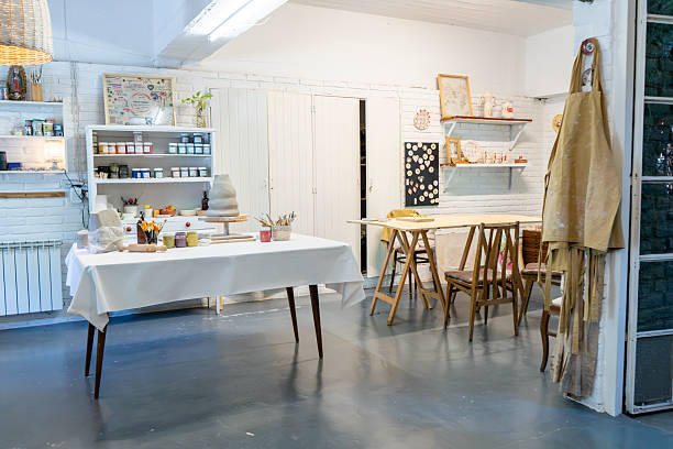 istock Cozy studio of a ceramic artist 2209745255