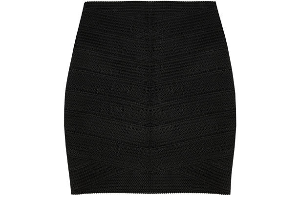 istock Black classic skirt isolated on white background 2209751969