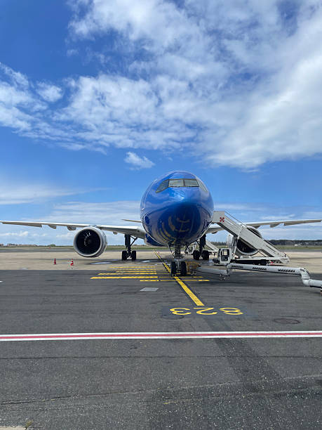 istock Airplane at airport terminal 2209753181