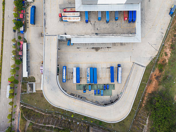 istock Aerial view of the distribution center 2209754781