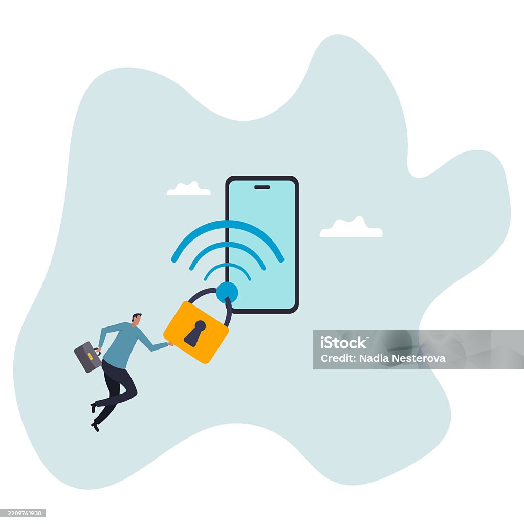 Wifi Encryption Wireless Security Or Safety For Internet Connection ...
