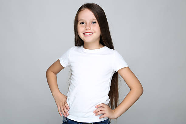 istock Young girl on grey background 2209763746