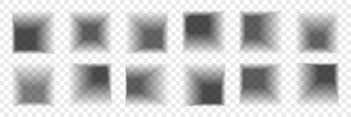 Shadow Background Square Box Square Box Shadow Effects Realistic Overlay And Transparent Shades ...