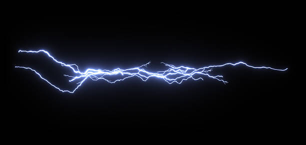 istock Isolated electric charge specials effect on black 3d rendering 2209770780