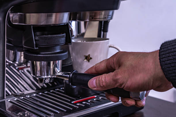 istock Espresso machine, ground coffee maker, lungo coffee, americano, expresso 2209770980