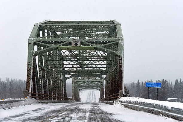 istock Frank Channel Bridge on a snowy day. 2209772641