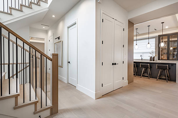 istock New construction  home front entry foyer front door 2209779851