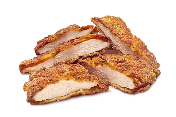 istock Crispy Fried Chicken Cutlets That Are Freshly Sliced and Ready to Enjoy with Friends 2209779946