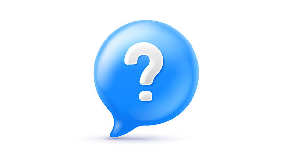 istock Vector illustration of realistic blue color speech bubble with question mark on white background. 3d cartoon style design of speech bubble with question. Social media symbol of communication and faq icon 2209781060