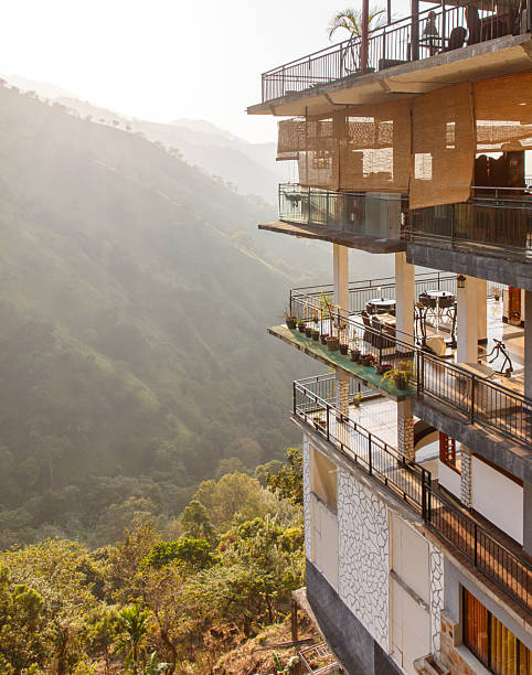 istock A building with a balcony overlooking a mountain 2209781818