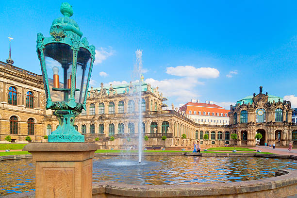 Sculpture in Dresden Zwinger, old town Dresden, Germany