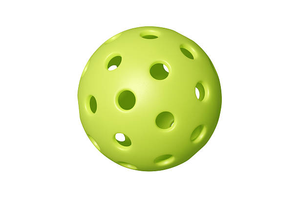 istock Green pickleball ball on an isolated background. 3d rendering 2209784736