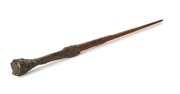 istock One wooden magic wand isolated on white 2209789441