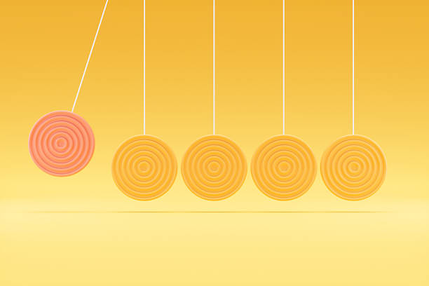 istock Newton's Cradle, Balance Rings, Teamwork, Leadership Concept 2209789910