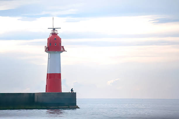 Lighthouse view at Cheongsapo Port in Haeundae, Busan, Korea