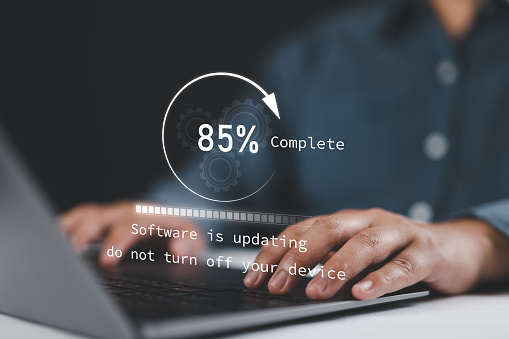 Operating System Firmware Os Upgrade With Loading Progress Screen ...