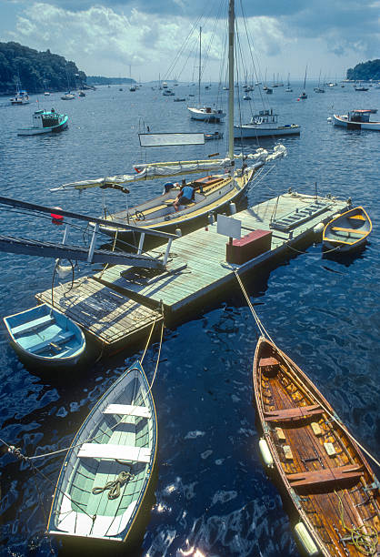 Rockport Maine - Schooner & Dock - 1985