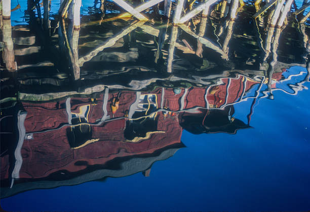 Boothbay Harbor Maine - Reflections - 1985