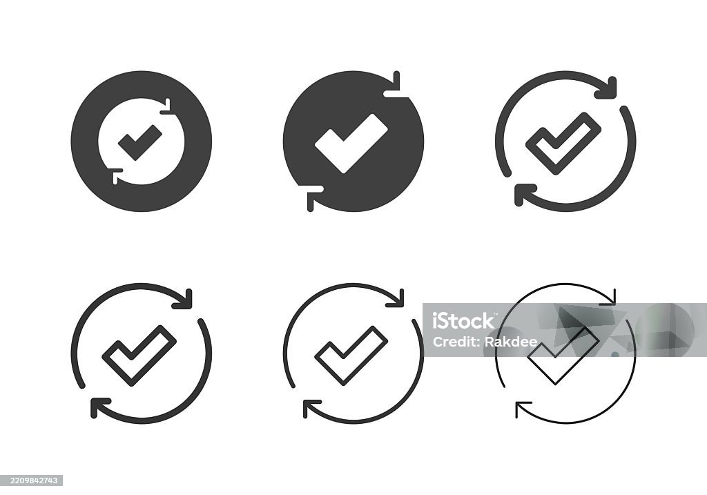 Check Mark with Arrow Circle Icons - Multi Series Check Mark with Arrow Circle Icons Multi Series Vector EPS File. Check Mark stock vector Check Mark with Arrow Circle Icons - Multi Series Check Mark with Arrow Circle Icons Multi Series Vector EPS File. Check Mark stock vector