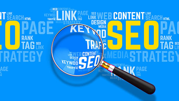 istock SEO Word Cloud: Magnifying Glass on Keywords, Content, and Traffic 2209845599