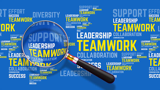 istock Leadership and Teamwork Word Cloud - Focus on Collaboration and Success 2209845654