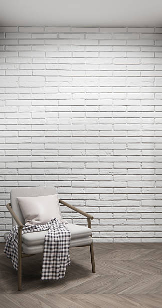 istock Architecture and interior concept Empty room and wood panels and brick wall background 3D illustration rendering 2209848272