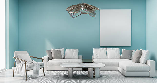 istock Mint Modern room interior modern style and sofa and decoration .3D rendering 2209848413