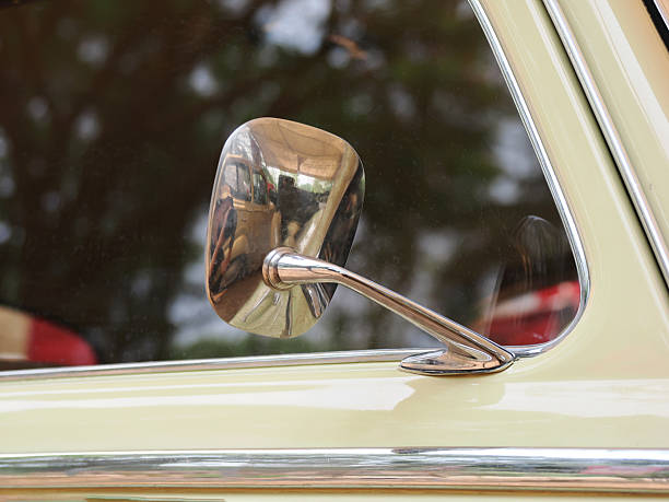 istock Vintage car detaill. Window and rear mirror. 2209849556