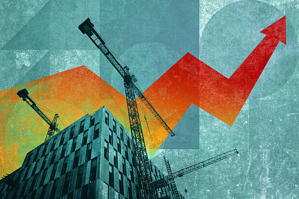 Conceptual image of construction growth and economic progress