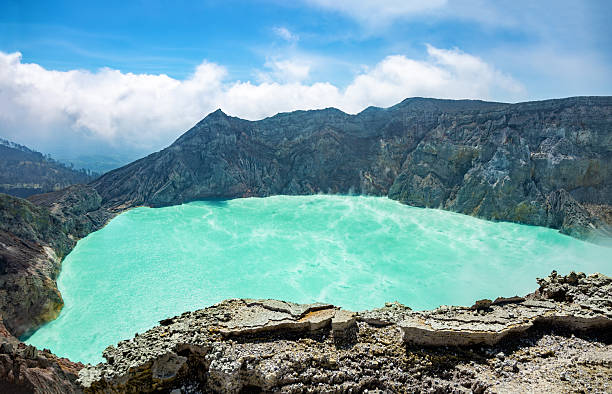 Volcano Kawah Ijen, Banyuwangi, Island Java, Indonesia, Southeast Asia.