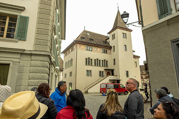Panoramic view of Aarburg, Canton of Aargau, Switzerland