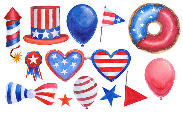 istock Watercolor illustration for American Independence Day 2209858768