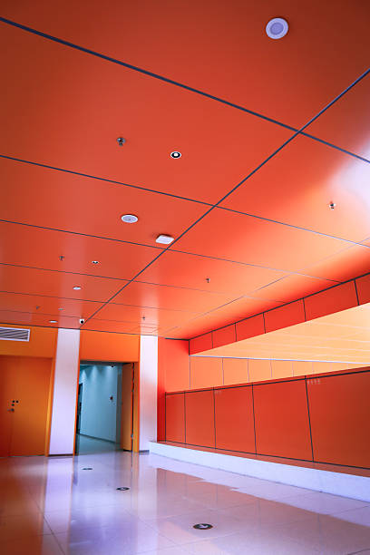 istock Interior of office building with Orange wall 2209858907