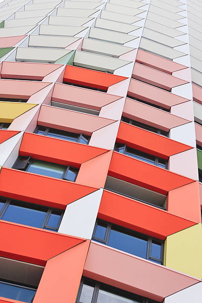 istock Modern and colourful architecture apartment building. 2209859061