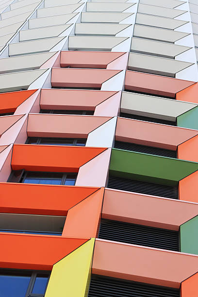 istock Modern and colourful architecture apartment building. 2209859093