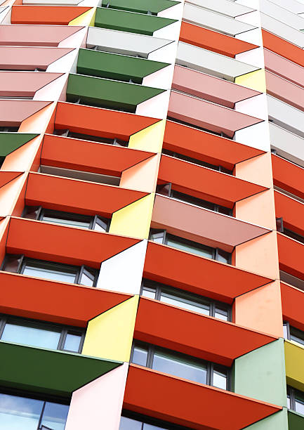 istock Modern and colourful architecture apartment building. 2209859174