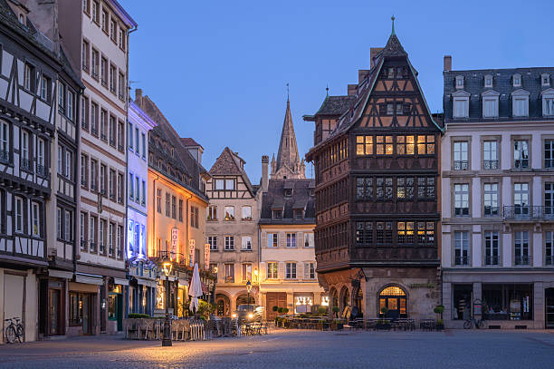 istock Exploring the Charming Timber-Framed Architecture of Strasbourg's Old Town at Dusk 2209864642