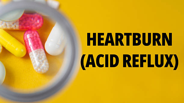 istock Heartburn (Acid Reflux) text title drugs tablets medications for intestinal diseases 2209866013