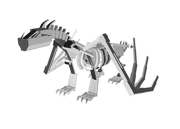 istock A skeleton dragon is shown in a white background. The skeleton dragon is made of bones and has a menacing look. Concept of fear and danger, as the skeleton dragon appears to be a terrifying creature 2209871776