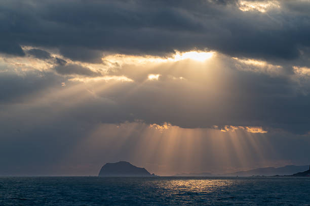 istock Captivating Sunrise Over Keelung Islet from Jinshan District, Taiwan. 2209880038